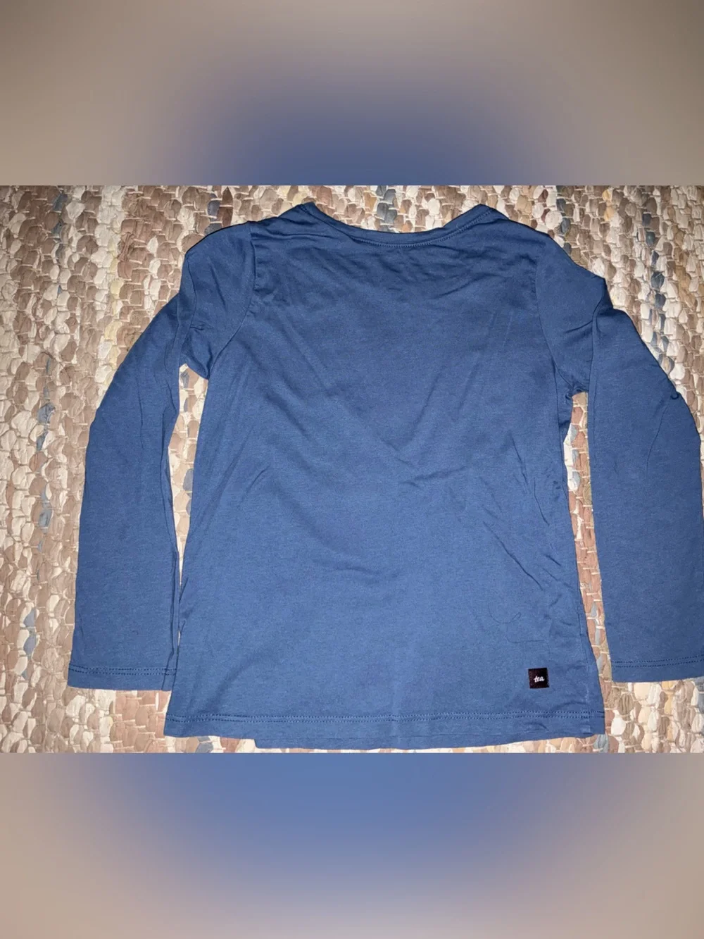 Tea Collection Navy Long-Sleeve Tee with Colorful Fox Graphic